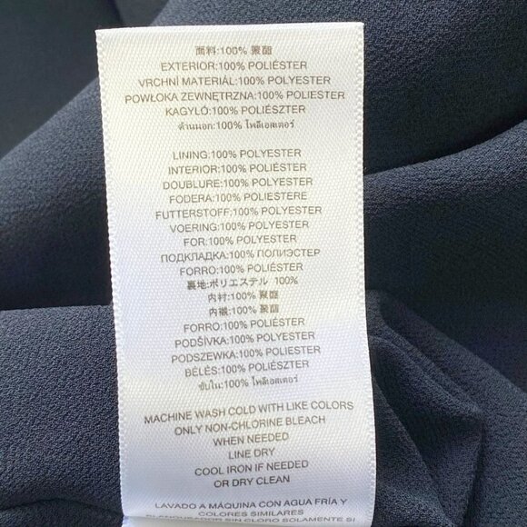 MICHAEL MICHAEL KORS NAVY DOTS APPLIQUE V-NECK SLEEVELESS MAXI DRESS - 2 - Picture 10 of 10